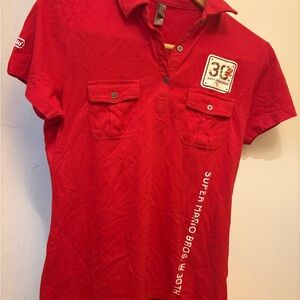 Nintendo Super Mario 30th Anniversary Red Polo Shirt